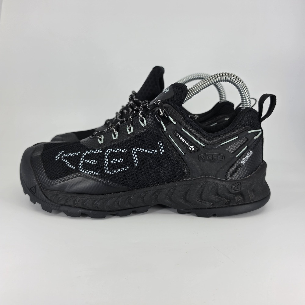 Keen Waterproof Hiking Shoes Womens Sz 7.5 Black NXIS Evo Waterproof Ridge Flex